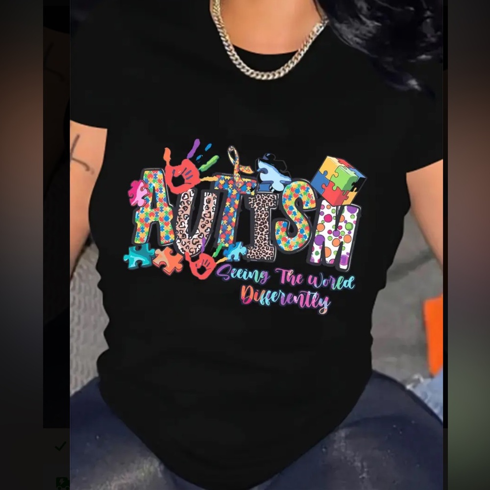 🌈 Autism “Seeing the World Differently” Graphic Tee 🌈